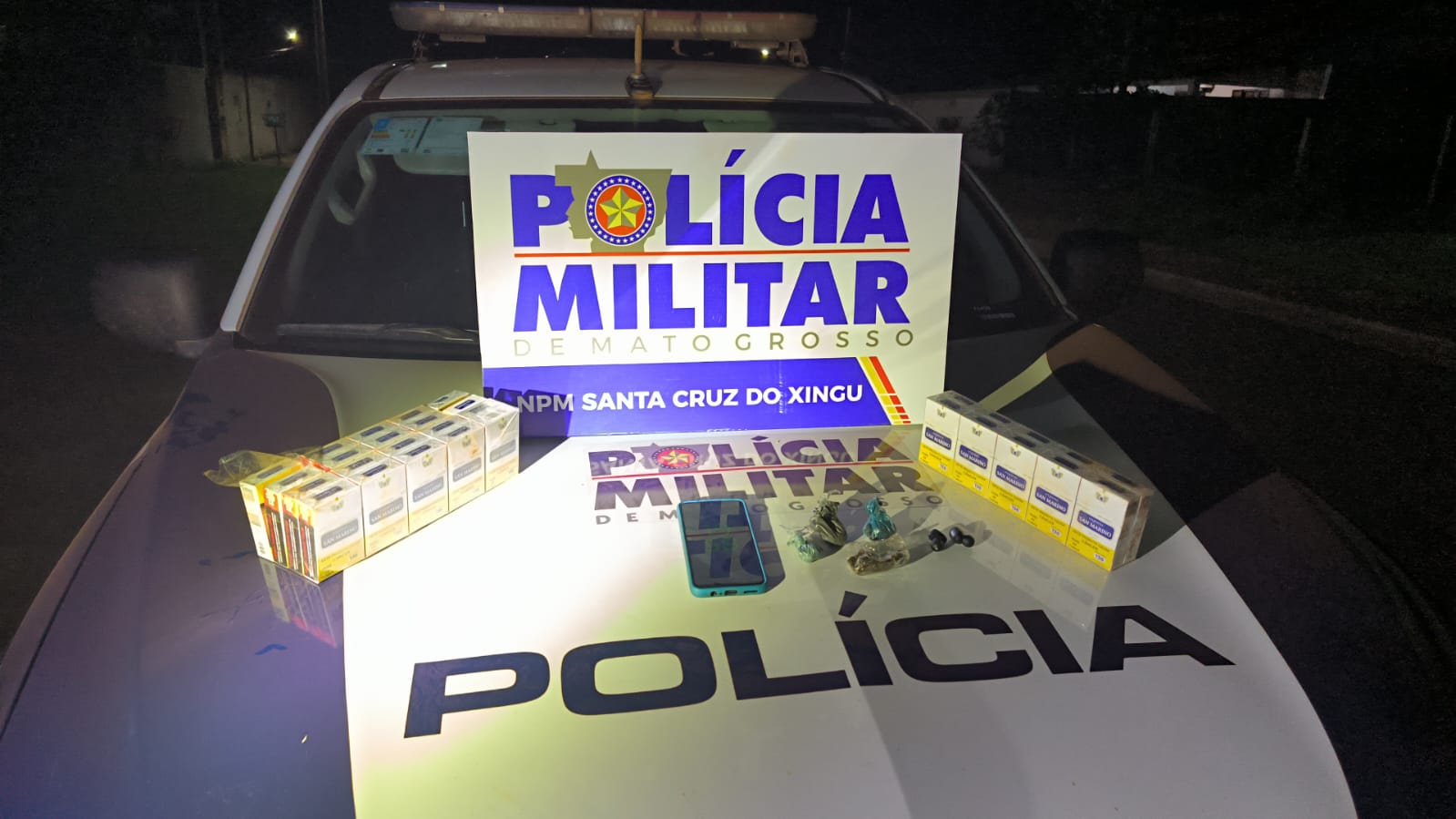 Homem é preso com drogas e moto adulterada em Santa Cruz do Xingu