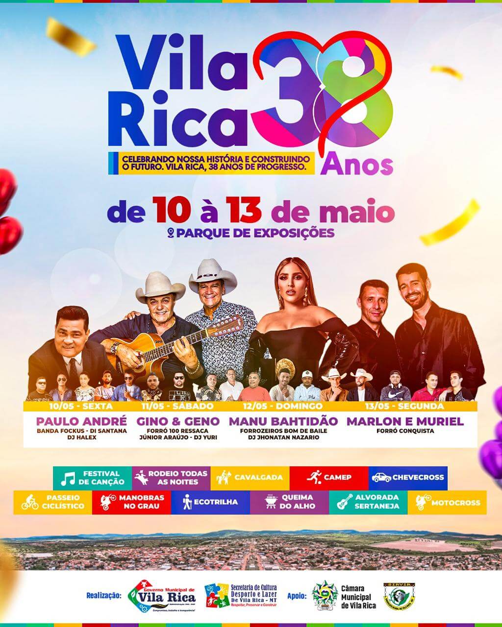 O maior evento da Região do Araguaia – VILA RICA 38 ANOS de História e muitas Oportunidades