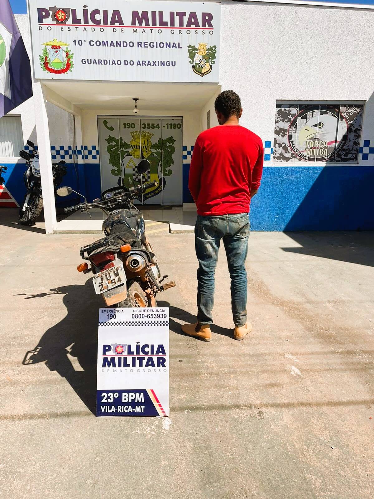 Homem é preso por receptação de motocicleta furtada na MT-431