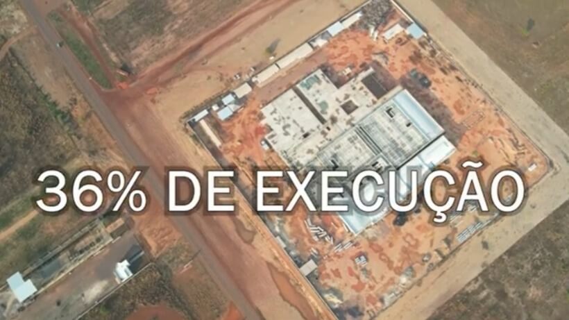 Obras do Hospital Regional do Araguaia estão em ritmo acelerado e chegaram a 36% de execução