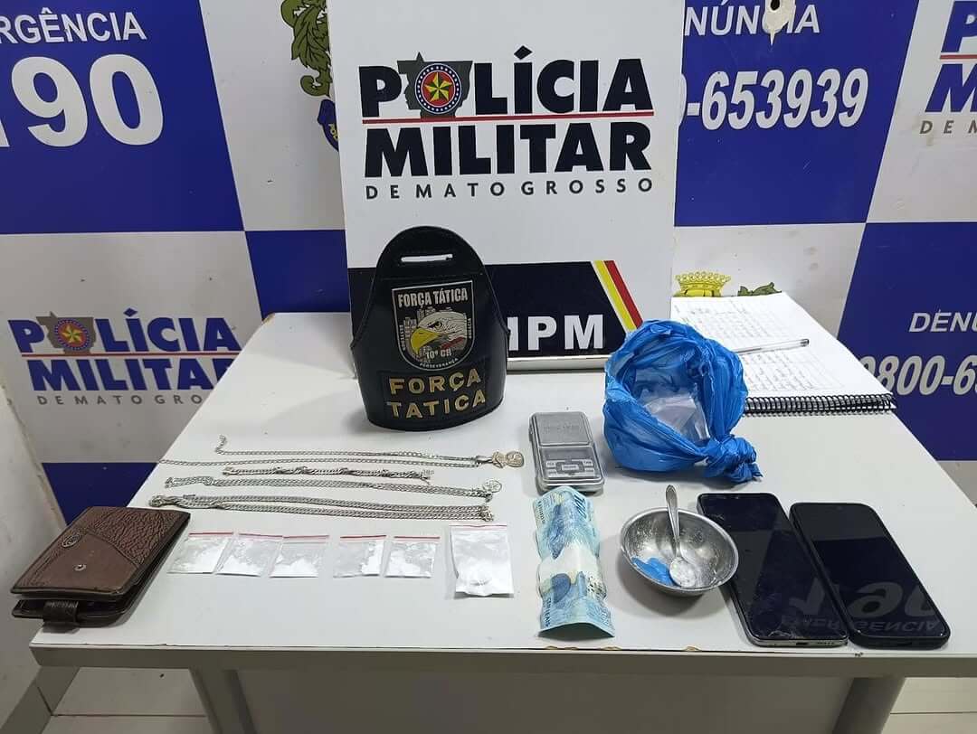 Força Tática prende suspeitos com drogas em Confresa