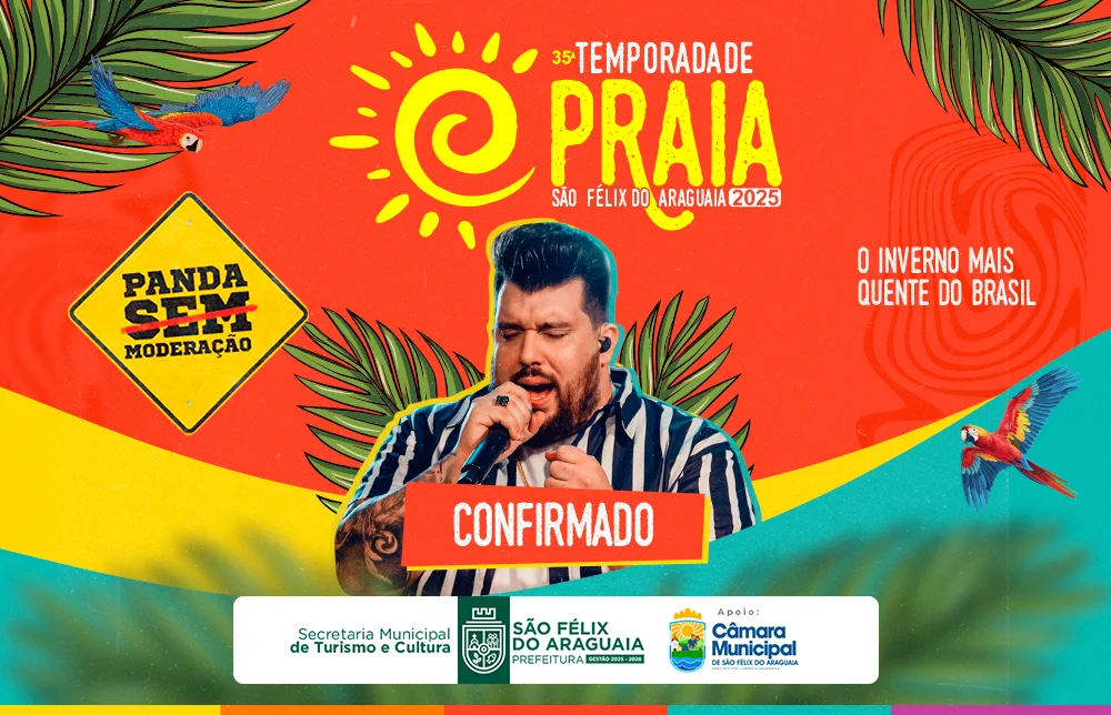 Temporada de praia 2025 em São Félix do Araguaia terá atrações de destaque