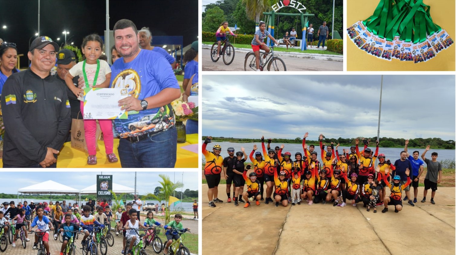 Pedal, festa e pódio: crianças brilham no aniversário de 45 anos de Santa Terezinha