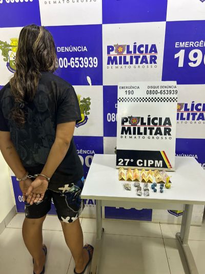 Ocultação nada discreta: mulher é flagrada e presa com drogas nas partes íntimas em Confresa