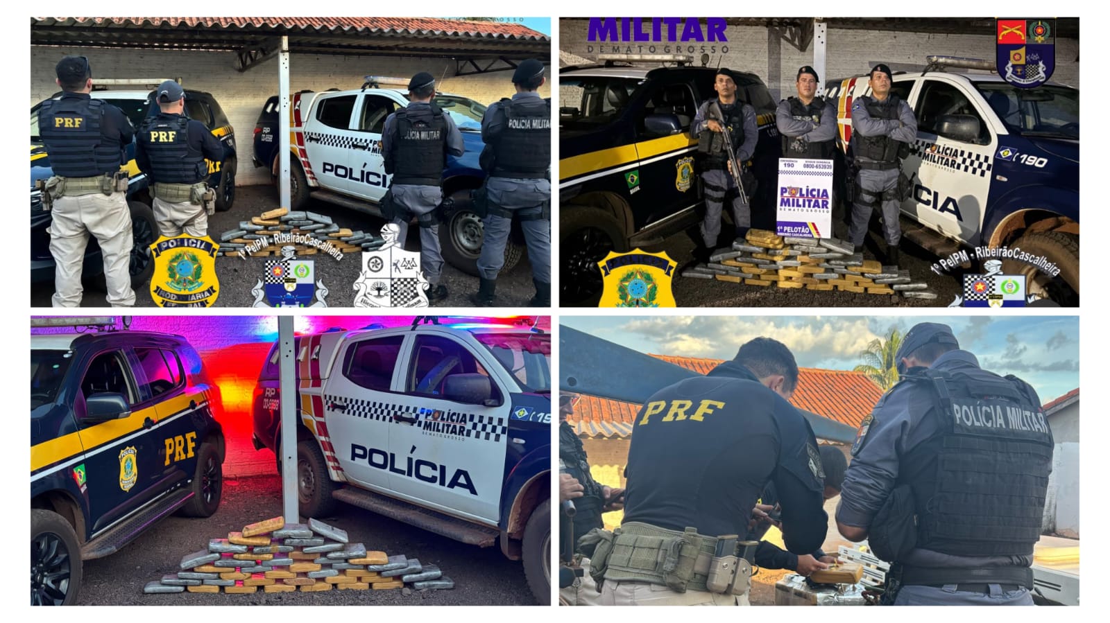 Ação conjunta apreende 43 kg de drogas e causa R$ 1 milhão de prejuízo