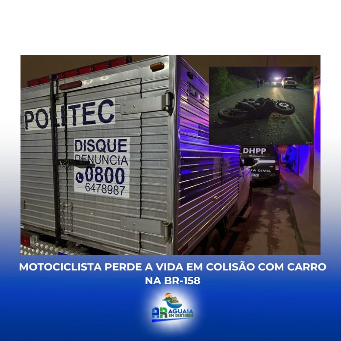 Motociclista perde a vida em colisão com carro na BR-158