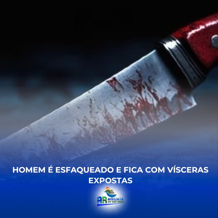 Homem é esfaqueado e fica com vísceras expostas