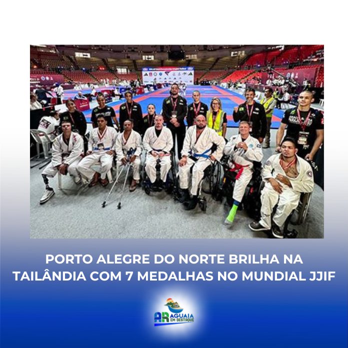 Porto Alegre do Norte brilha na Tailândia com 7 medalhas no Mundial JJIF