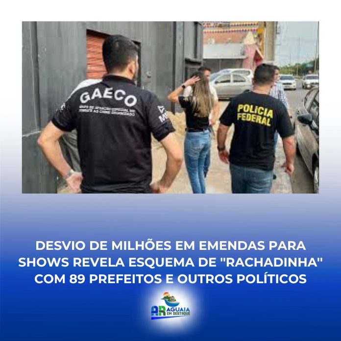 Desvio de milhões em emendas para shows revela esquema de ”rachadinha” com 89 prefeitos e outros políticos