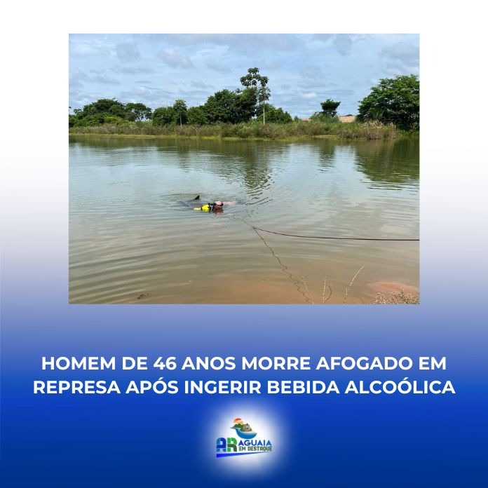 Homem de 46 anos morre afogado em represa após ingerir bebida alcoólica